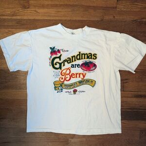 Vintage 90's Single Stitch Grandma Tee Shirt Sz Large Cute Country Cottage Core